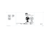 OK. Ventilateur de table OTF 23223 W Blanc
