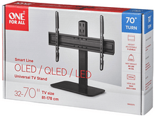 Charger l&#39;image dans la galerie, Une boîte de support TV avec les détails du produit. Elle est marquée &#39;One For All&#39;, avec des dimensions et des spécifications.
