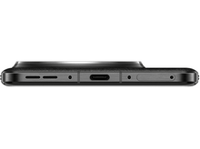 Charger l&#39;image dans la galerie, Bord inférieur d&#39;un téléphone noir avec ports et trous. Port USB-C visible.
