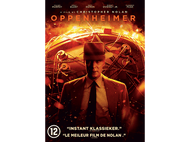 Affiche du film Oppenheimer. Cillian Murphy avec un chapeau et un costume marron, et le générique.