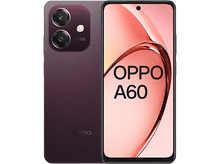 Charger l&#39;image dans la galerie, Téléphone Oppo A60 violet avec deux caméras à l&#39;arrière, l&#39;écran affiche du texte.
