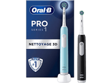 Charger l&#39;image dans la galerie, ORAL B Brosses à dents électriques Pro 1 Duo Bleu / Noir
