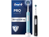 ORAL B Brosses à dents électriques Pro 1 Duo Bleu / Noir