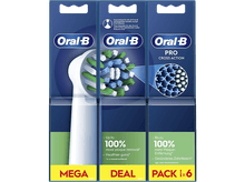 Charger l&#39;image dans la galerie, ORAL B Brossette CrossAction 6 stuks Wit (EB50RX)
