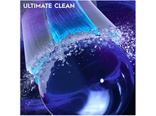 Charger l&#39;image dans la galerie, Soies de brosse à dents nettoyant une boule violette. Des particules sont retirées. Texte : ULTIMATE CLEAN.
