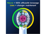 ORAL B Brossettes 3D White Pack de 4