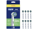 ORAL B Opzetborstel CrossAction 8pcs Blanc