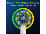 ORAL B Tête de brosse Crossaction 9 pièces (3696)