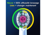 ORAL B Têtes de brosse 3D White 8pcs Blanc