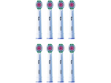 ORAL B Têtes de brosse 3D White 8pcs Blanc