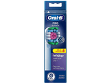 ORAL B Têtes de brosse 3D White 8pcs Blanc