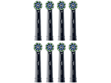 ORAL B Têtes de brosse CrossAction 8pcs Noir