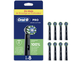 ORAL B Têtes de brosse CrossAction 8pcs Noir
