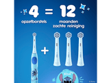 ORAL B Têtes de brosse iO kids 6+Stitch 4pcs Bleu