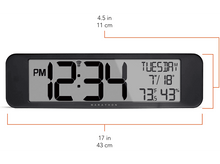 Charger l&#39;image dans la galerie, OREGON SCIENTIFIC Horloge numerique 3.5&quot; UltraWide Noir (CL030079BK-EU1)
