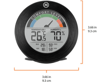 Charger l&#39;image dans la galerie, OREGON SCIENTIFIC Thermo-hygromètre à indice de confort (BA030018-BK)
