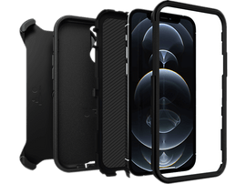 OTTERBOX Cover Defender Backcover iPhone 12 / 12 Pro Noir (44012) Cover voor Apple iPhone 12 / iPhone 12 Pro Noir
