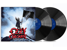 Charger l&#39;image dans la galerie, Pochette de l&#39;album &#39;Scream&#39; d&#39;Ozzy Osbourne avec deux disques vinyles noirs sur fond blanc.
