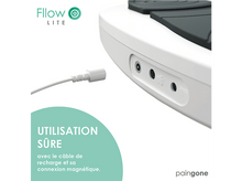 Charger l&#39;image dans la galerie, Appareil blanc avec port de charge. Texte : &#39;UTILISATION SÛRE&#39; avec un cercle vert.
