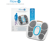 Charger l&#39;image dans la galerie, Une machine de massage des pieds blanche et grise. Possède un écran bleu et des boutons.
