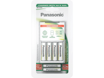 PANASONIC BATTERY Chargeur de piles 1900 mAh + 4 Piles AA et 2 Piles AAA