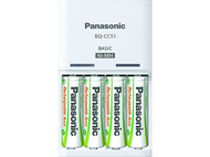 PANASONIC BATTERY Chargeur de piles 1900 mAh + 4 Piles AA et 2 Piles AAA