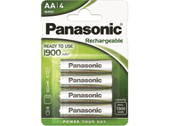 PANASONIC BATTERY Piles AA 1.2 V 1900 mAh 4 pièces (HHR-3MVE/4BC (1900))