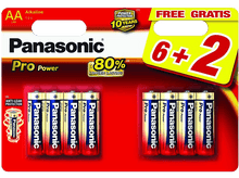 Charger l&#39;image dans la galerie, PANASONIC BATTERY Piles AA 6+2 Pack Pro Power (LR6PPG/6+2 BP)
