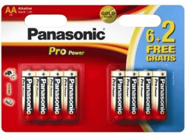 PANASONIC BATTERY Piles alcaline LR03PPG 6+2 pack