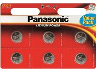 PANASONIC BATTERY Piles CR2016 Lithium Power 3V 6-Pack (106010671)