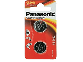 PANASONIC BATTERY Piles Lithium CR2016 2 pack