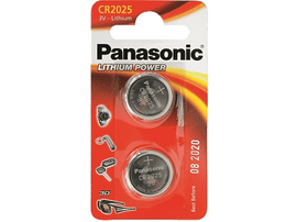 PANASONIC BATTERY Piles lithium CR2025 2 pack