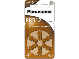 PANASONIC BATTERY Piles PR312 6 pack