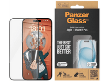 Charger l&#39;image dans la galerie, PANZERGLASS Protection d&#39;écran Ultra Wide Fit iPhone 15 Plus (PZ-2811)
