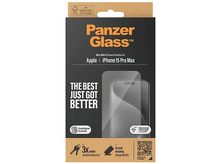 Charger l&#39;image dans la galerie, PANZERGLASS Protection d&#39;écran Ultra Wide Fit iPhone 15 Pro Max (PZ-2812)
