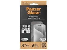 Charger l&#39;image dans la galerie, PANZERGLASS Protection d&#39;écran Ultra Wide Fit iPhone 15 Pro (PZ-2810)
