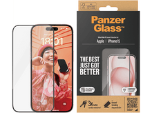 Charger l&#39;image dans la galerie, PANZERGLASS Protection d&#39;écran Ultra Wide Fit iPhone 15 (PZ-2809)
