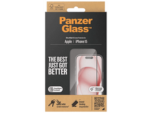 Charger l&#39;image dans la galerie, PANZERGLASS Protection d&#39;écran Ultra Wide Fit iPhone 15 (PZ-2809)
