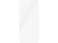 Protecteur d'écran blanc pour téléphone, forme rectangulaire.