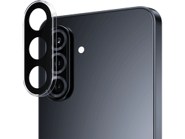 Smartphone noir avec protecteur d