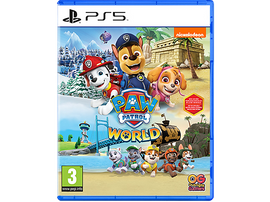 Boîte de jeu PAW Patrol World, PS5, chiots de dessins animés, logo Nickelodeon.