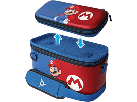 PDP Sac de rangement Switch Pull-N-Go Mario (500-141-EU-C1MR) Rouge Housse de transport Nintendo Switch