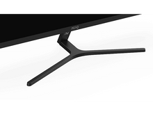 Charger l&#39;image dans la galerie, Moniteur noir avec écran incurvé et pied noir sur fond blanc.
