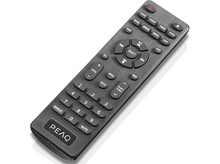 Charger l&#39;image dans la galerie, Télécommande gris foncé avec boutons. Fond blanc.
