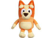 Charger l&#39;image dans la galerie, Chien en peluche orange et jaune avec le ventre blanc.
