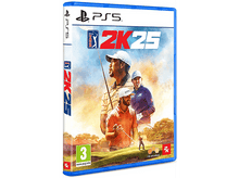 Charger l&#39;image dans la galerie, Couverture du jeu : PGA Tour 2K25. Golfeurs en action. Logo PS5. Couverture bleue avec détails du jeu.
