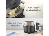 PHILIPS  Airfryer 5000-serie avec fonction vapeur - Rail extensible – NA547/07 -  Nettoyage vapeur - SteamFry - 7,2 L - Jusqu'à 6 pers. - Friteuse à air
