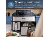 PHILIPS NA555/00 Airfryer avec fonction vapeur Argenté Friteuse à air chaud