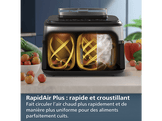 PHILIPS NA555/00 Airfryer avec fonction vapeur Argenté Friteuse à air chaud