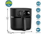 PHILIPS Airfryer (HD9876/90) - Airfryer - Noir - 2 kg - 2200 W
